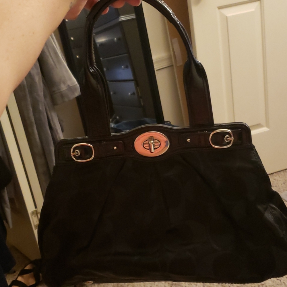 Sparkly coach satchel